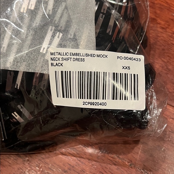 NWT-Boston Proper Black and Silver Long Sleeve Sequins Evening Dress - Picture 15 of 15